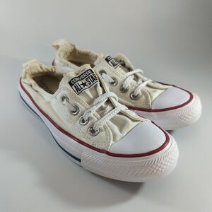 Converse Chuck Taylor All Star Shoreline Slip Womens 6 White Shoes Sneakers